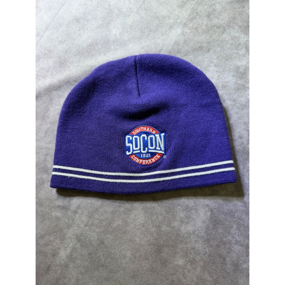 Sport-Tek Southern Conference SoCon Beanie Purple Knit Hat NCAA Collegiate